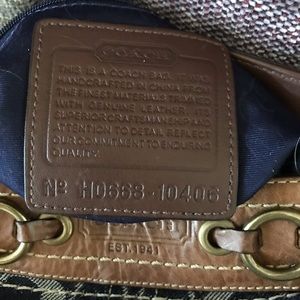 Coach Bags - Vintage Coach denim hobo Coach Bags - Vintage Coach denim hobo